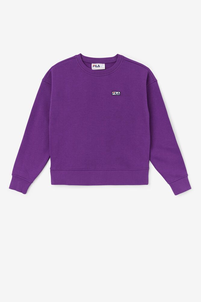 Fila Sweatshirt Stina Crew Womens Purple - India BUX-318706